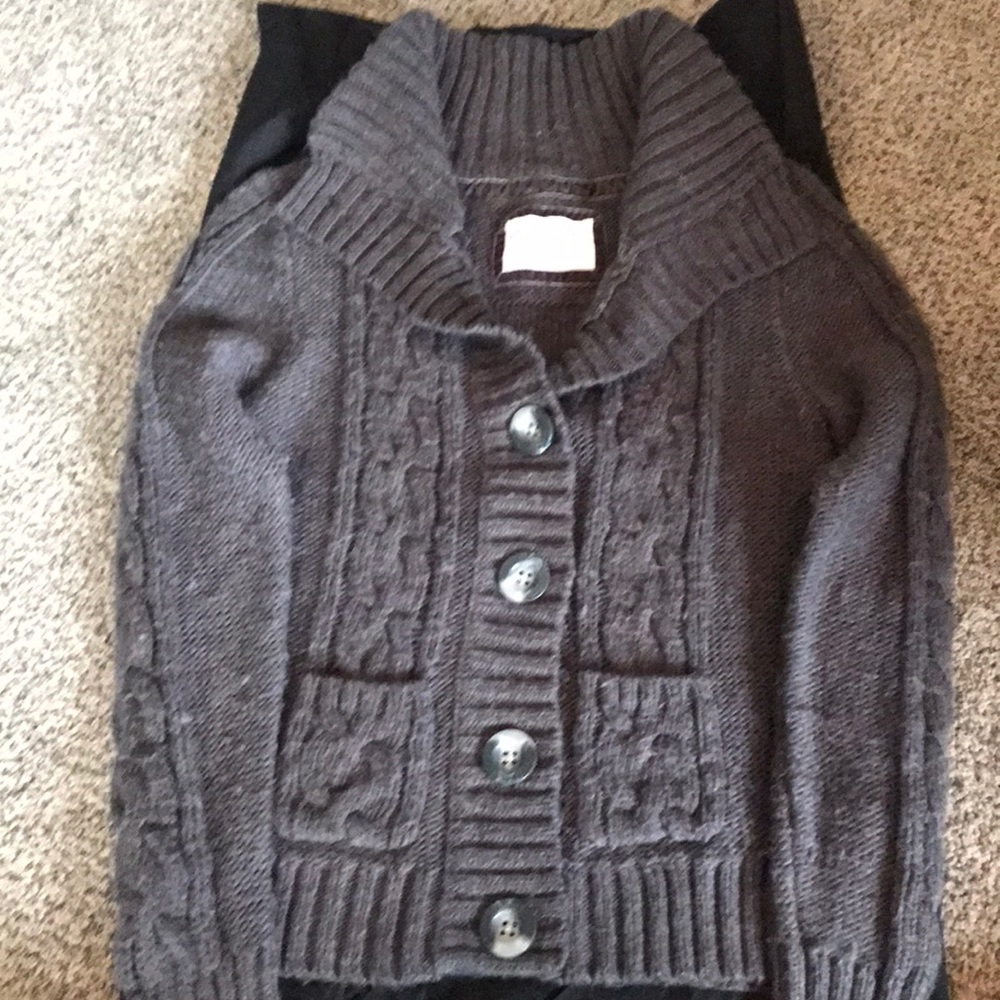 Aeropostale button up cardigan. Gray. Very soft